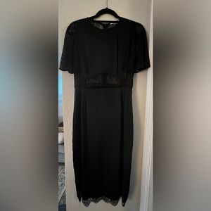 Zara Black Midi Dress